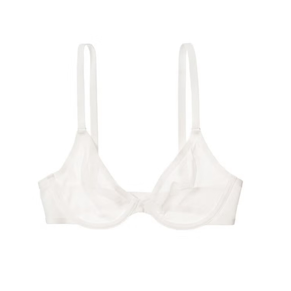 CUUP White Full-Coverage Bra with Underwire